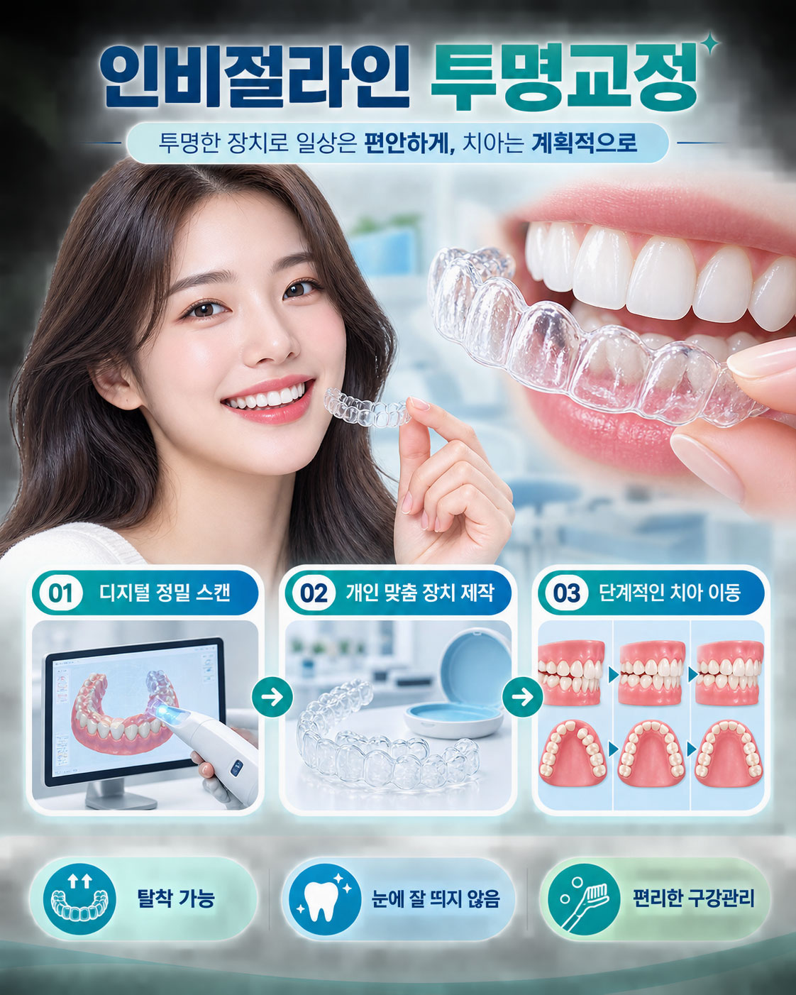 논현 인비절라인 — 신논현역 인근 센트럴치과 강남점 투명교정 상담